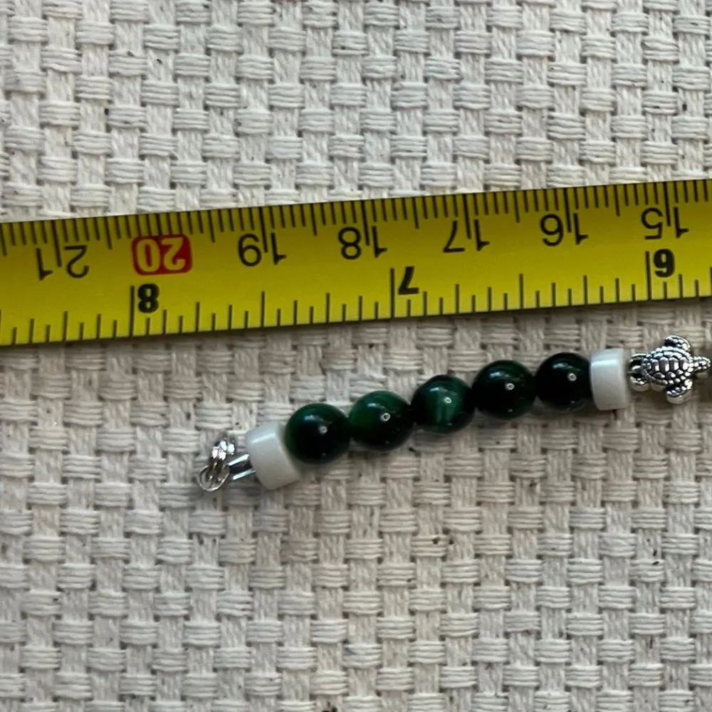 Bracelet Set (3) Cats  Eye Beads- Handmade‎